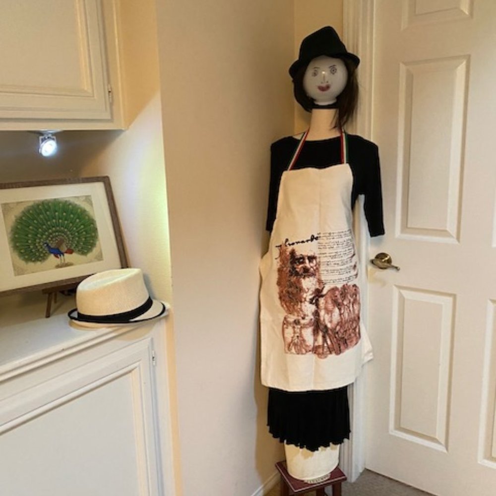 Nice Italian apron with handwriting